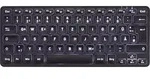 Perixx PERIBOARD-732 DE Tastatur Deutsch, QWERTZ Schwarz Wiederaufladbar