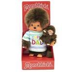 Monchhichi 20cm Super Dad + Baby