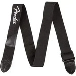 Fender Logo Strap Black with White Logo