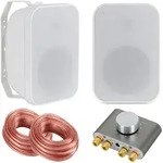 McGrey OLS-651WH Outdoor-Lautsprecher 60 Watt Wei&szlig; mit Bluetooth Set