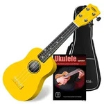 Classic Cantabile US-100 YE Sopran-Ukulele Gelb Set inkl. Tasche + Lernheft