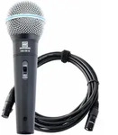 Pronomic DM-58-B Vocal Mikrofon mit Schalter SET inkl. 5m XLR Kabel