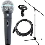 Pronomic DM-58-B Vocal Mikrofon Starter Set Mikro, XLR Kabel, Klemme, Stativ