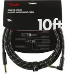 Fender Deluxe Series Cable Angled 3m Black Tweed