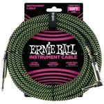 Ernie Ball 6077 Instrumentenkabel 3,05 m Schwarz/Gr&uuml;n