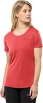 Jack Wolfskin Trainingsshirt "Tech" in Rot, Gr&ouml;&szlig;e XS, Damen