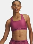 Under Armour Sport-BH in Beere, Gr&ouml;&szlig;e XS, Rosa, Damen