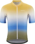 Craft Fahrradtrikot "ADV Endur Graphic" in Gelb/ Blau/ Khaki, Gr&ouml;&szlig;e S,