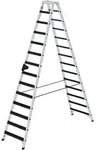 MUNK Stehleiter beidseitig begehbar mit relax-step 2x14 Stufen