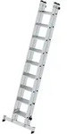 MUNK Stufen-Schiebeleiter mit nivello-Traverse 2-teilig 2x9 Stufen