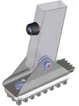 Zarges Schwenkf&uuml;&szlig;e mit Gummiauflage 125x50mm 1 St&uuml;ck