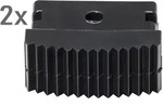 Euroline Leiterfu&szlig; Alu-Vario-Klappleiter innen Paar 63x25 mm