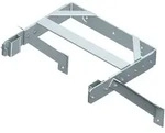 Zarges Wandhalter U-B&uuml;gelform verstellbar Stahl verzinkt 400-600mm Wandabstand