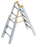 Layher Topic 1061 Treppenstehleiter 2x5 Sprossen