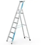 Zarges geb&ouml;rdelte Stehleiter Saferstep S eloxiert 6 Stufen