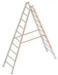 Layher Topic 1039 Sprossenstehleiter 2x10 Sprossen