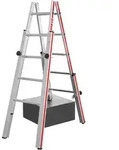 Hymer Treppenstehleiter Teleskopleiter mit patentierter Feststellvorrichtung 2x5