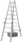 Hymer Treppenstehleiter Teleskopleiter mit patentierter Feststellvorrichtung 2x8