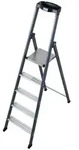 Krause SePro S Stufenstehleiter eloxiert 5 Stufen