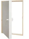 Dolle Kniestockt&uuml;r CPL-beschichtet in wei&szlig; 100x70x11,5cm U-Wert 0,65W/m2&middot;K