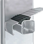 Zarges geb&ouml;rdelte Stehleiter, eloxiert Saferstep B 2x8 Stufen