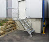 MUNK Treppe mit Plattform 45° inkl. einen Handlauf, 600mm Stufenbreite, 6...