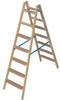 Krause 818348 Stabilo Stufen/Sprossenleiter Doppelleiter, Holz, 2x7 Stufen