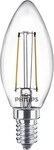 Philips LED Lampe in Kerzenform, 2W, E14, 250lm, 2700K, klar (929001238341)