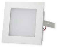 SLV FRAME BASIC, Einbauleuchte, LED, 3000K, eckig, inkl. Blattfedern, silbergrau