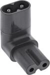 InLine Netzadapter IEC 60320 C8 / C7, oben/unten gewinkelt 2pol. (16723H)