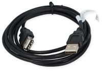 Assmann USB 2.0 Verl&auml;ngerungskabel, Typ A St/Bu, 1.8m, USB 2.0 konform, UL, schwarz