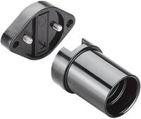 Bachmann Illu-Fassung E14 mit Befestigungssockel, schwarz (740.010)