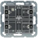 Gira 501200 Tastsensor 4 mit Inbetriebnahme-Wippe, Standard, 2fach, f&uuml;r KNX System