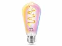 Wiz Wi-Fi BLE 40W ST64 E27 822-65 RGB CL 1PF LED Filament-Lampe, Edison, 6,3W, 470lm,