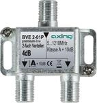 AXING BVE 2-01P 2fach Verteiler, 5-1218MHz, Kl.A+, brummentkoppelt