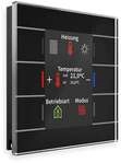 MDT KNX Glastaster II Smart Serie .02, Temperatursensor, Farbdisplay, schwarz