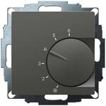 EBERLE UTE 1003-Anthrazit-55 Raumregler, IP30, 55x55mm, 5-30&deg;C, AC 230V, 1&Ouml;ffner,