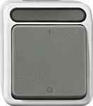 Merten MEG3112-8029 Ausschalter, Aquastar, 2‑polig, 10 AX, AC 250 V, lichtgrau