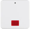 Berker 155809 Wippe mit roter Linse und Aufdruck 0, wg Up IP44, polarweiß glänzend
