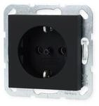 Gira 4466005 SCHUKO-Steckdose, 16A 250V~ ohne Befestigungskrallen, System 55, schwarz