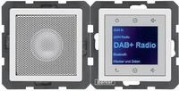 Berker 30806089 Radio Touch mit LS DAB+ BT Q.x, Polarwei&szlig; Samt