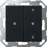 Gira 5175005 KNX Taster Wippe 2fach, Schwarz