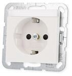 Gira 446227 SCHUKO-Steckdose 16 A 250 V~ mit Beschriftungsfeld und Shutter...