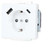 Busch-Jaeger 20 EUCB2USBAC-884 SCHUKO&reg; USB-Steckdose, A/C future&reg; linear,
