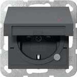Gira 455228 SCHUKO-Steckdose 16 A 250 V~ mit Klappdeckel, Kontrolllicht und...