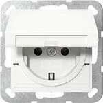 Gira 475403 SCHUKO-Steckdose 16 A 250 V~ mit Klappdeckel und Shutter Schraubklemmen,