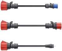 go-e Adapterset Charger Gemini flex 22 kW Set, Campingstecker, Haushaltssteckdose,
