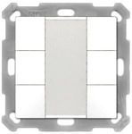 MDT BE-TA5506.G2 Taster 55 6-fach, reinwei&szlig; gl&auml;nzend