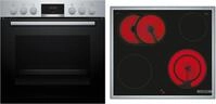Bosch HND411LS63 EEK: A+ Einbau-Herd-Set mit Elektro-Kochfeld (HEA513BS3 +