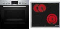 Bosch HND411LR63 EEK: A+ Einbau-Herd-Set mit Elektro-Kochfeld (HEA513BR3 +